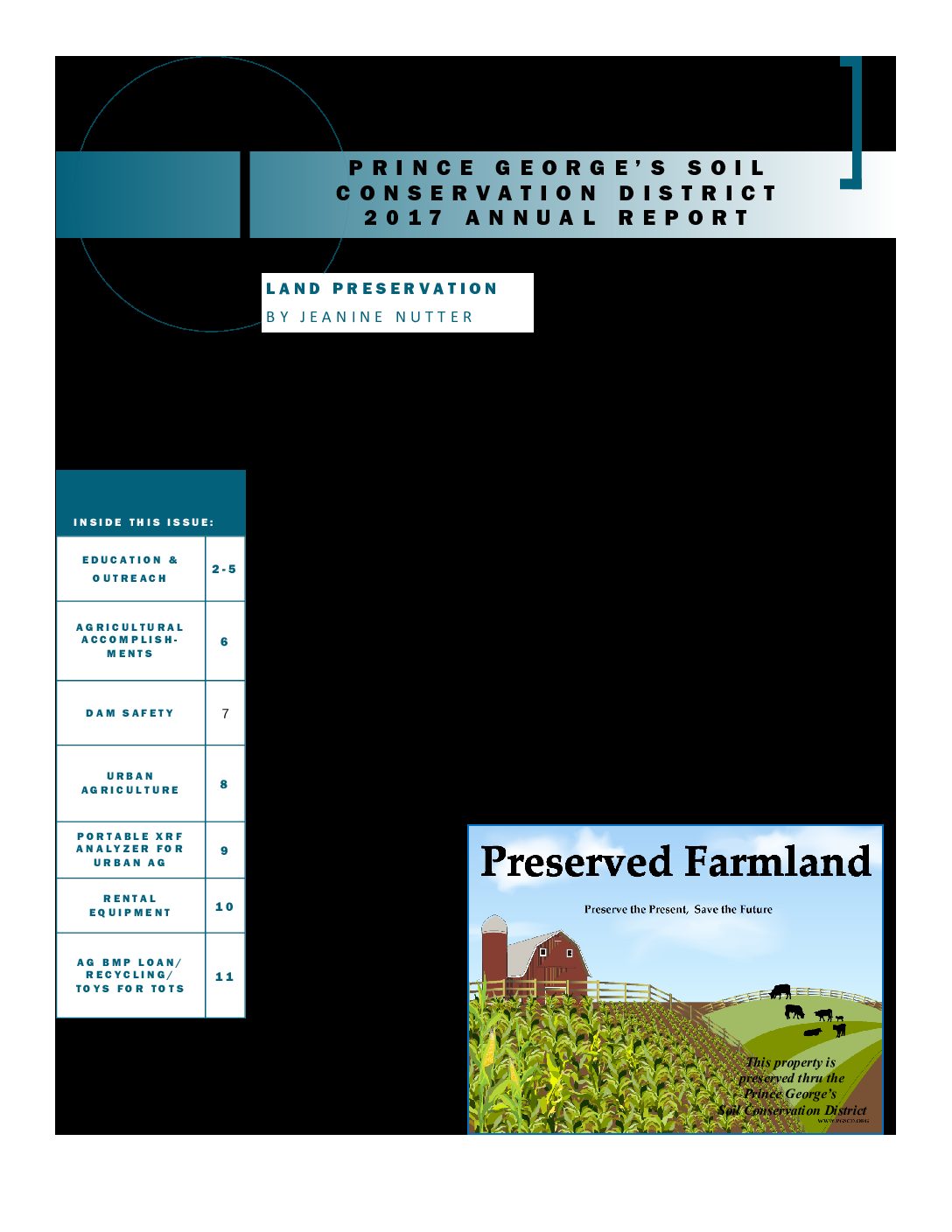 2017 Annual Report Prince Soil Conservation District